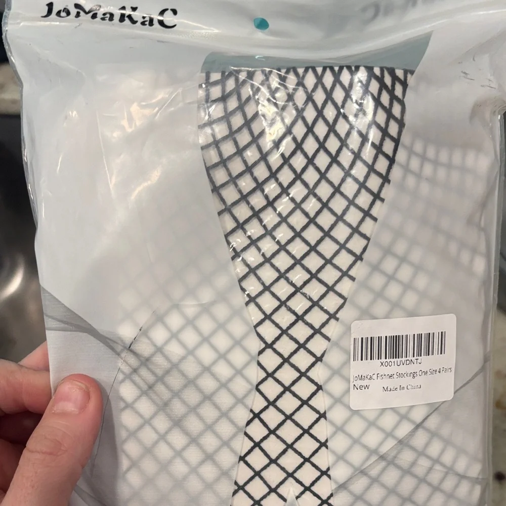 Black thigh high Fishnet Tights